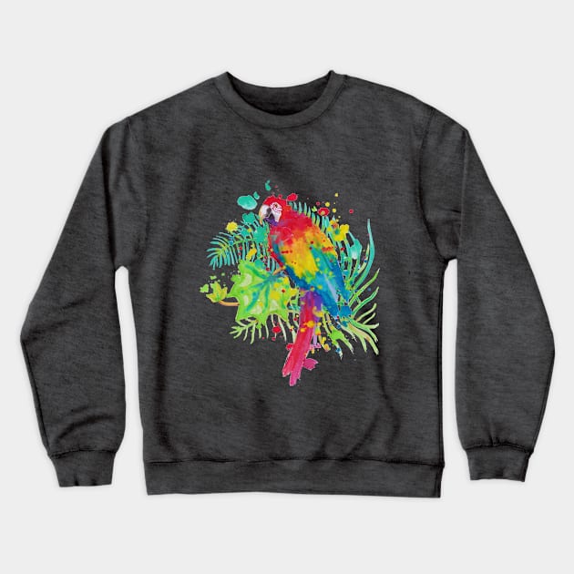 Parrot Crewneck Sweatshirt by AgniArt